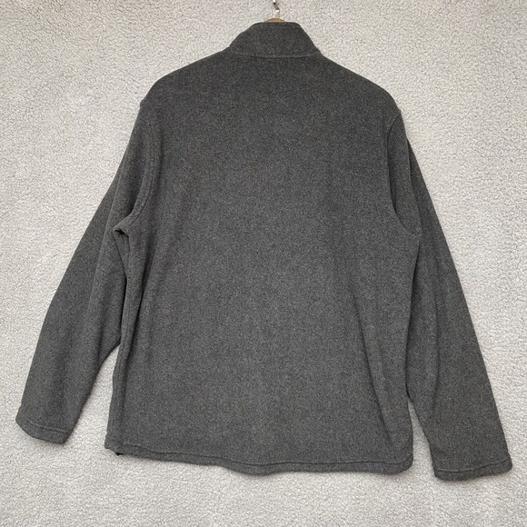 Reebok Jacket Mens Large Gray Athletic Long Sleeve Logo‎ Sporty Full Zip Fleece - Picture 10 of 11